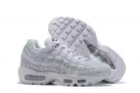 nike air max 95 femmes hommes reduction justdoit white